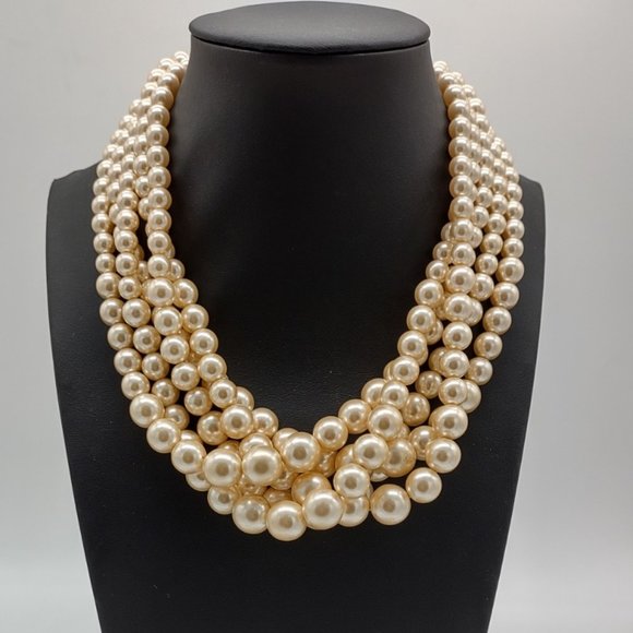 Vintage Multi Strand Pearl Necklace - Picture 1 of 4